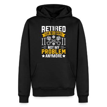 Retired car mechanic Auto Mechanic Retired Car Mec - Männer Premium Bio Hoodie - Schwarz - Vorne - Nico (187cm)