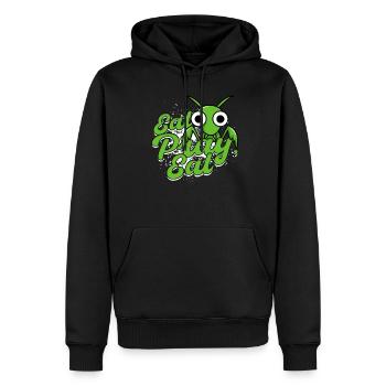 Mante religieuse Manger Prier Manger - Sweat à capuche Premium bio Homme - noir - Devant - Nico (187cm)