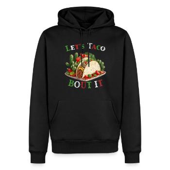 Drôle de tacos Dicton Cinco De Mayo Mexicain - Sweat à capuche Premium bio Homme - noir - Devant - Nico (187cm)