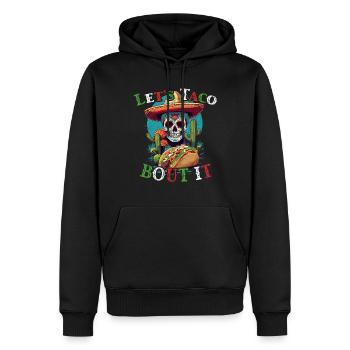 Cinco De Mayo Fun Taco Cuisine mexicaine - Sweat à capuche Premium bio Homme - noir - Devant - Nico (187cm)