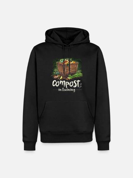 Permakultur Lebensmittel Compost - Männer Premium Bio Hoodie - Schwarz