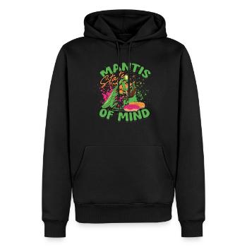 Gottesanbeterin Mantis État d’ - Sweat à capuche Premium bio Homme - noir - Devant - Nico (187cm)
