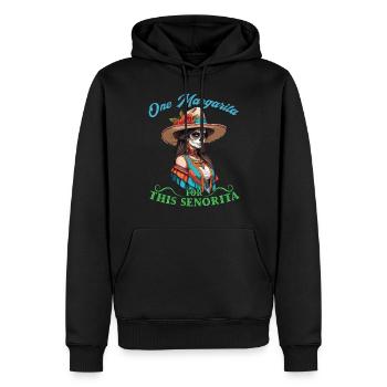 Senorita Braucht Margarita Cinco De Mayo Design - Männer Premium Bio Hoodie - Schwarz - Vorne - Nico (187cm)