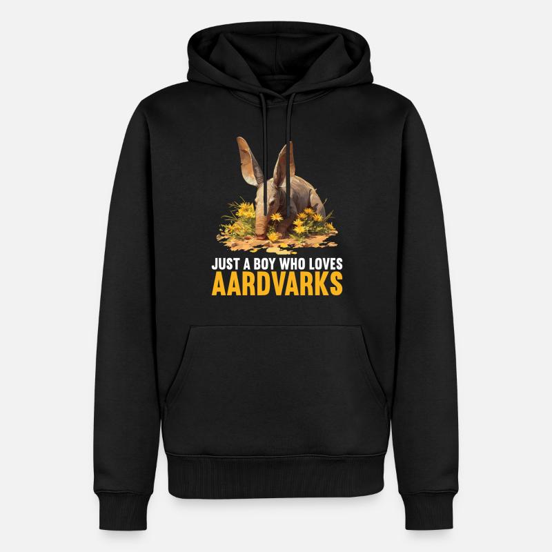 Erdferkeln Erdferkel - Männer Premium Bio Hoodie - Schwarz