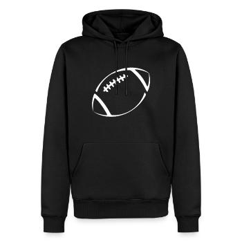 American Football Tshirt Men's Kids Football - Men’s Premium Organic Hoodie - black - Front - Nico (187cm)