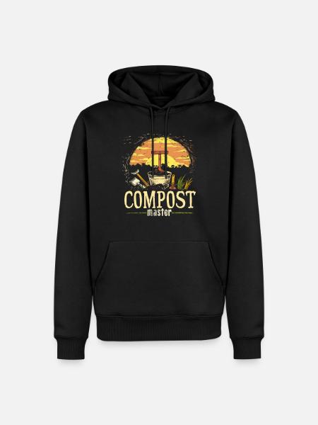 Permakultur Lebensmittel Compost - Männer Premium Bio Hoodie - Schwarz