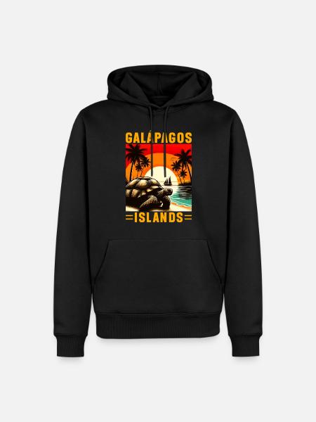 Galápagos Islands - Men’s Premium Organic Hoodie - black