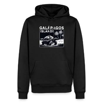Galapagos Islands - Männer Premium Bio Hoodie - Schwarz - Vorne - Nico (187cm)
