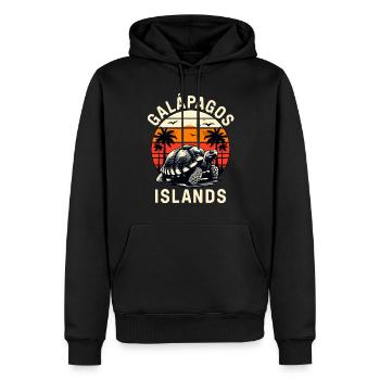 Galapagos Giant Tortoise Galápagos Islands - Männer Premium Bio Hoodie - Schwarz - Vorne - Nico (187cm)