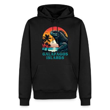 Galápagos Islands - Männer Premium Bio Hoodie - Schwarz - Vorne - Nico (187cm)