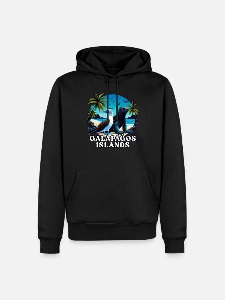 Galápagos Islands - Men’s Premium Organic Hoodie - black