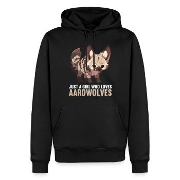 Erdwölfe Erdwolf - Männer Premium Bio Hoodie - Schwarz - Vorne - Nico (187cm)