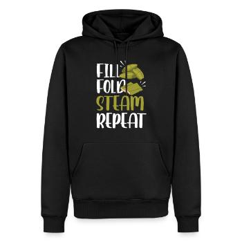 Cuisine mexicaine Tamale - Sweat à capuche Premium bio Homme - noir - Devant - Nico (187cm)
