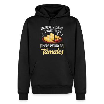 Cuisine mexicaine Tamale - Sweat à capuche Premium bio Homme - noir - Devant - Nico (187cm)