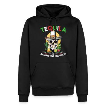 Lustiger Tequila Spruch Cinco De Mayo Design - Männer Premium Bio Hoodie - Schwarz - Vorne - Nico (187cm)