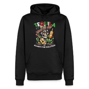 Lustiger Tequila Spruch Cinco De Mayo Design - Männer Premium Bio Hoodie - Schwarz - Vorne - Nico (187cm)