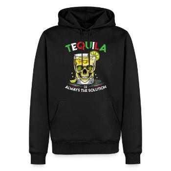 Lustiger Tequila Spruch Cinco De Mayo Mexiko - Männer Premium Bio Hoodie - Schwarz - Vorne - Nico (187cm)