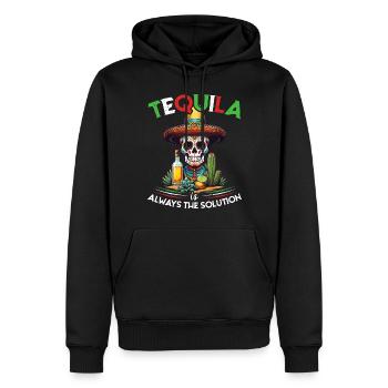 Lustiger Tequila Spruch Cinco De Mayo Mexiko - Männer Premium Bio Hoodie - Schwarz - Vorne - Nico (187cm)