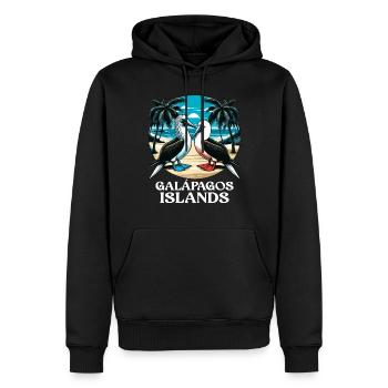 Galapagos Islands - Men’s Premium Organic Hoodie - black - Front - Nico (187cm)