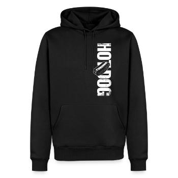 Hot Dog Hot-dog Adulte - Sweat à capuche Premium bio Homme - noir - Devant - Nico (187cm)