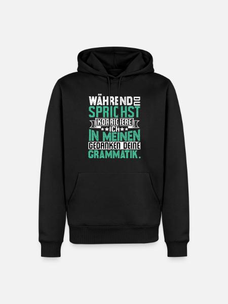Funny sayings - Men’s Premium Organic Hoodie - black