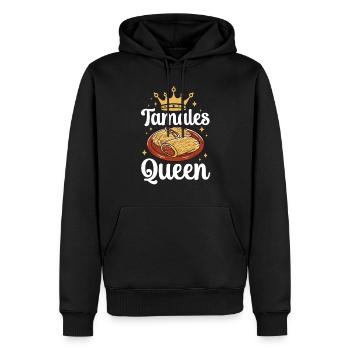 Cuisine mexicaine Tamale - Sweat à capuche Premium bio Homme - noir - Devant - Nico (187cm)