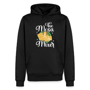 Cuisine mexicaine Tamale - Sweat à capuche Premium bio Homme - noir - Devant - Nico (187cm)