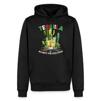 Lustiger Tequila Spruch Cinco De Mayo Design - Männer Premium Bio Hoodie - Schwarz - Vorne - Nico (187cm)