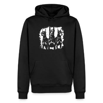 Doberman Pinscher Doberman Lover Propriétaire de chien - Sweat à capuche Premium bio Homme - noir - Devant - Nico (187cm)