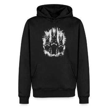 Doberman Pinscher Doberman Lover Propriétaire de chien - Sweat à capuche Premium bio Homme - noir - Devant - Nico (187cm)
