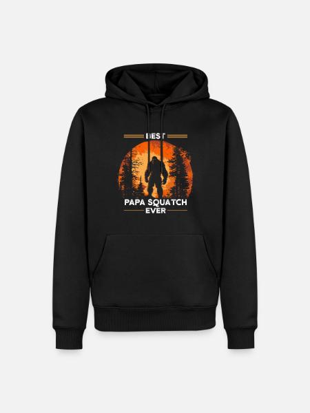 Best Papa Squatch Ever - Men’s Premium Organic Hoodie - black