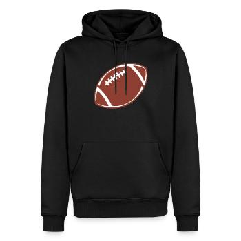 American Football Tshirt Men's Kids Football - Men’s Premium Organic Hoodie - black - Front - Nico (187cm)