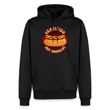 Hot Dog Adult Certified Hot - Männer Premium Bio Hoodie - Schwarz - Vorne - Nico (187cm)