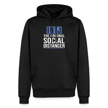 Personnalité Intj : Introvertis - Sweat à capuche Premium bio Homme - noir - Devant - Nico (187cm)