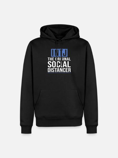 Intj-persönlichkeit: Introvertierte - Männer Premium Bio Hoodie - Schwarz