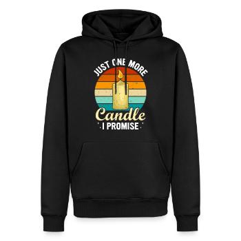 Drôle de fabricant de bougies Candle Maker Saying - Sweat à capuche Premium bio Homme - noir - Devant - Nico (187cm)