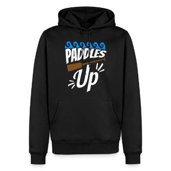 Lustiges Drachenboot-paddel - Männer Premium Bio Hoodie - Schwarz - Vorne - Nico (187cm)