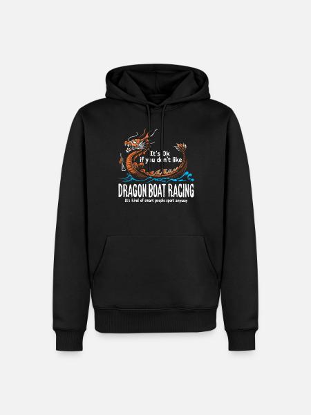 Funny Dragon Boat Paddle - Men’s Premium Organic Hoodie - black