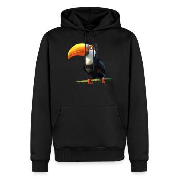 Tukan Regenwald Südamerika Tukane Riesentukan - Männer Premium Bio Hoodie - Schwarz - Vorne - Nico (187cm)