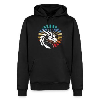 Lustiges Drachenboot-paddel - Männer Premium Bio Hoodie - Schwarz - Vorne - Nico (187cm)