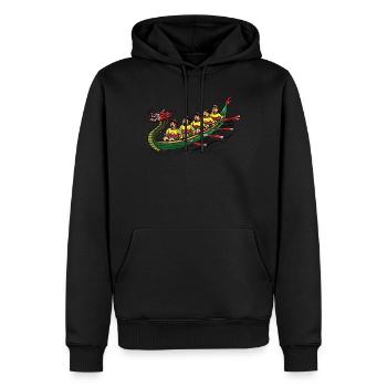 Lustiges Drachenboot-paddel - Männer Premium Bio Hoodie - Schwarz - Vorne - Nico (187cm)