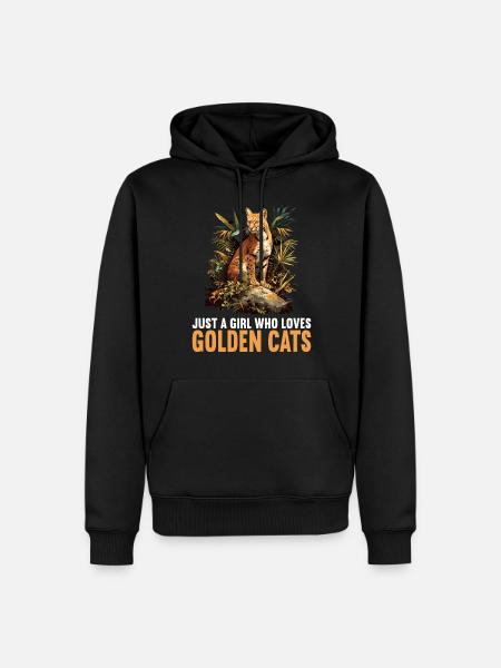 Goldkatzen Goldkatze - Männer Premium Bio Hoodie - Schwarz