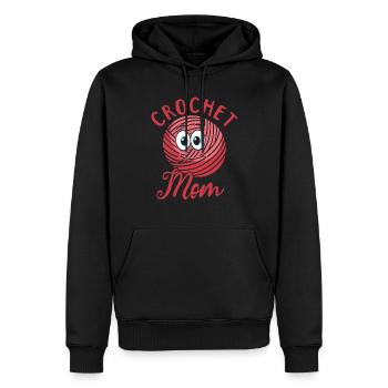 Crochet Crocheting Mama Crochet Mom - Männer Premium Bio Hoodie - Schwarz - Vorne - Nico (187cm)