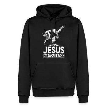 Kawaii Chibi Anime Girl Anime Merch Japanisch - Männer Premium Bio Hoodie - Schwarz - Vorne - Nico (187cm)
