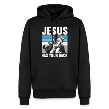 Kawaii Chibi Anime Girl Anime Merch Japanisch - Männer Premium Bio Hoodie - Schwarz - Vorne - Nico (187cm)