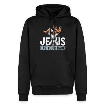 Kawaii Chibi Anime Girl Anime Merch Japanisch - Männer Premium Bio Hoodie - Schwarz - Vorne - Nico (187cm)