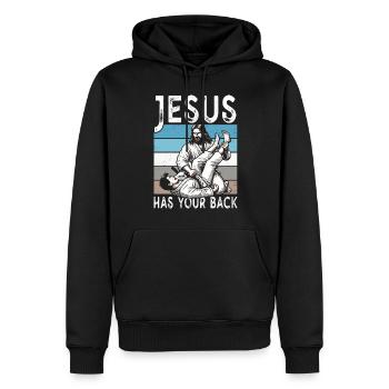 Kawaii Chibi Anime Girl Anime Merch Japanisch - Männer Premium Bio Hoodie - Schwarz - Vorne - Nico (187cm)
