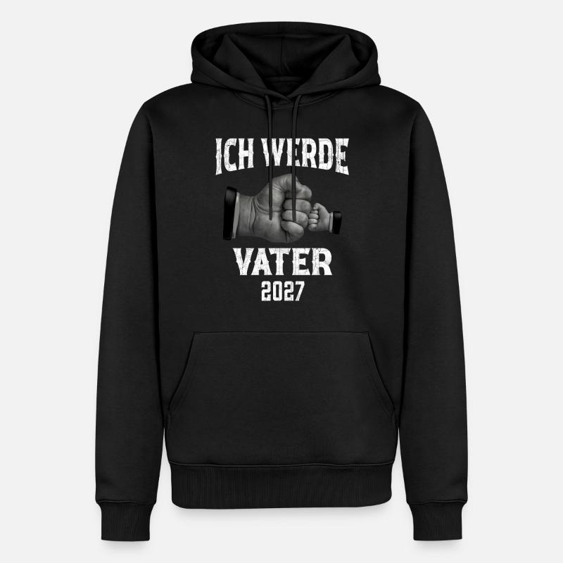 Ich werde Vater 2027 - Männer Premium Bio Hoodie - Schwarz