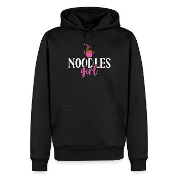 Noodle Lover Gifts - Männer Premium Bio Hoodie - Schwarz - Vorne - Nico (187cm)
