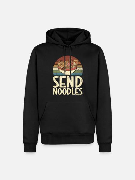 Noodle Lover Gifts - Männer Premium Bio Hoodie - Schwarz